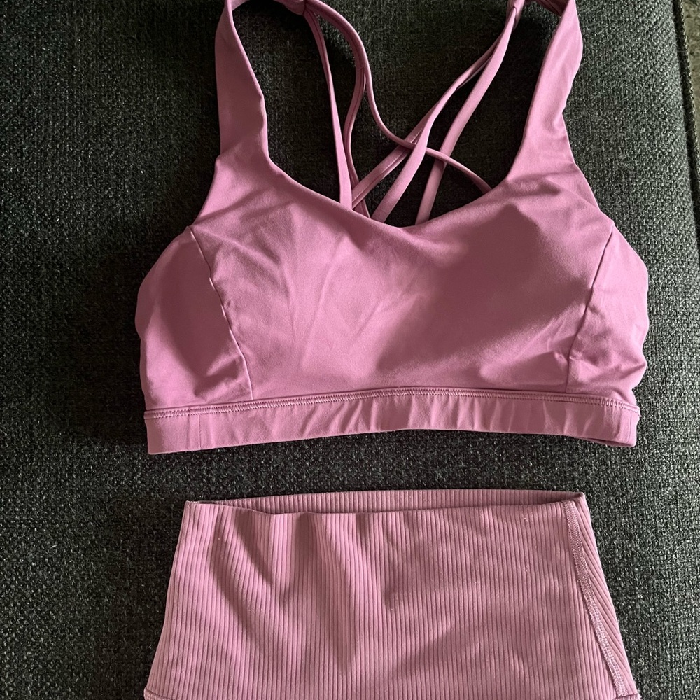 Lululemon Set: Free to be Serene Top along with Align Ribbed HR Pant